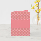 Carte de vœux pliée (Fleur jaune)