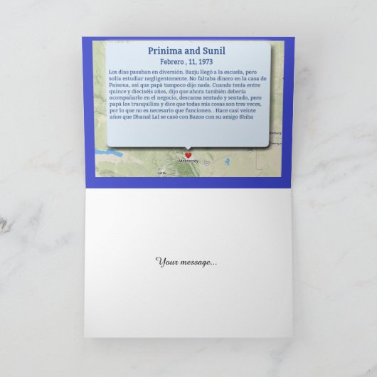 Carte de voeux pliée (Intérieur)