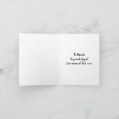 Carte de voeux pliée (Intérieur)
