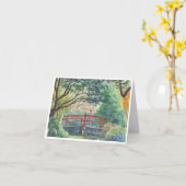 Carte de voeux pliée (Fleur jaune)