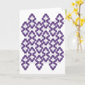 Carte de voeux pliée (Fleur jaune)