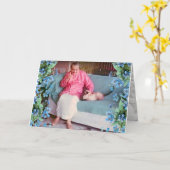 Carte de voeux pliée (Fleur jaune)