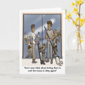 Carte de voeux pliée (Fleur jaune)