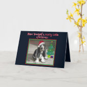 Carte de vœux pliée (Fleur jaune)