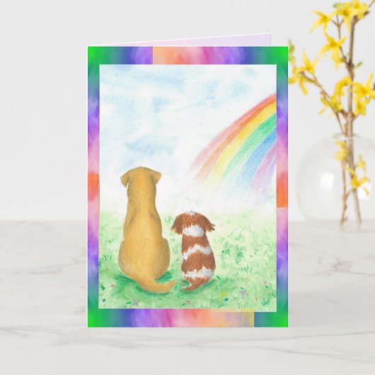 Carte de vœux pliée (Fleur jaune)