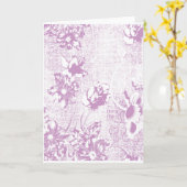 Carte de voeux pliée (Fleur jaune)