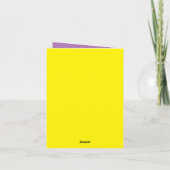 Carte de voeux pliée (Dos)