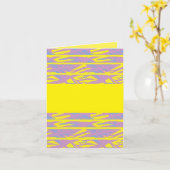 Carte de voeux pliée (Fleur jaune)