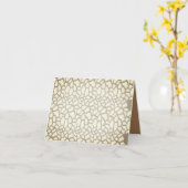 Carte de vœux pliée (Fleur jaune)