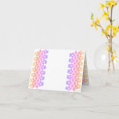 Carte de voeux pliée (Fleur jaune)