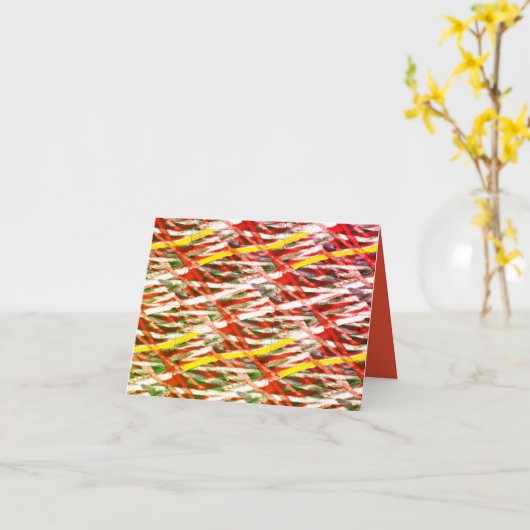 Carte de vœux pliée (Fleur jaune)