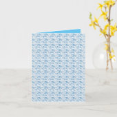 Carte de voeux pliée (Fleur jaune)