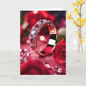 Carte de voeux pliée (Fleur jaune)