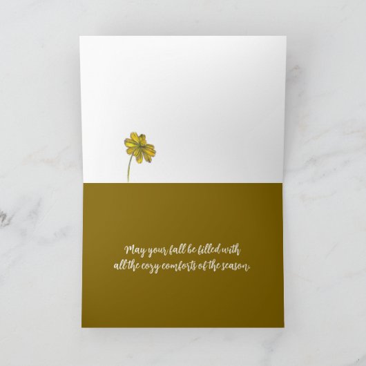 Carte de voeux pliée (Intérieur)