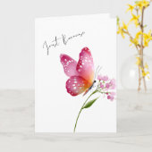 Carte de vœux pliée (Fleur jaune)