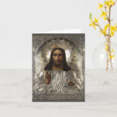 Carte de voeux pliée (Fleur jaune)