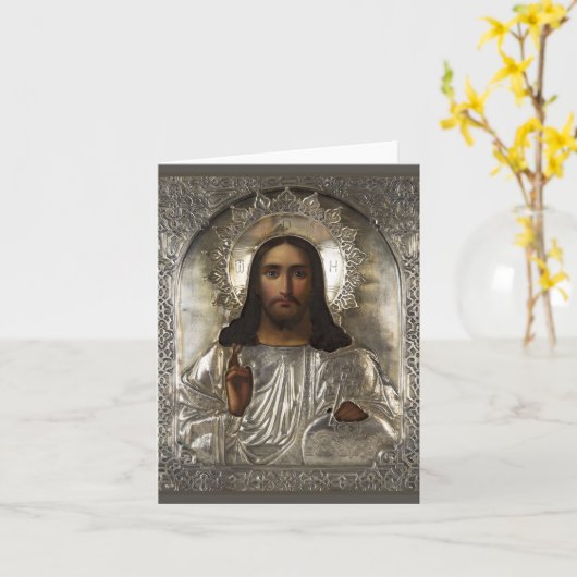 Carte de voeux pliée (Fleur jaune)