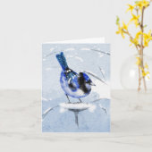 Carte de voeux pliée (Fleur jaune)