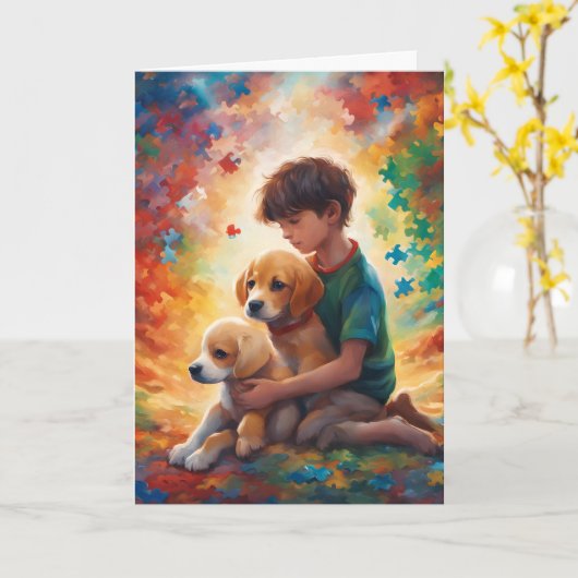 Carte de voeux pliée (Fleur jaune)