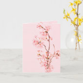 Carte de vœux pliée (Fleur jaune)