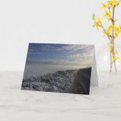 Carte de voeux pliée (Fleur jaune)