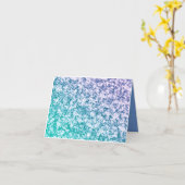 Carte de vœux pliée (Fleur jaune)