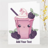 Carte de voeux pliée (Fleur jaune)