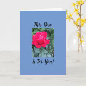 Carte de voeux pliée (Fleur jaune)