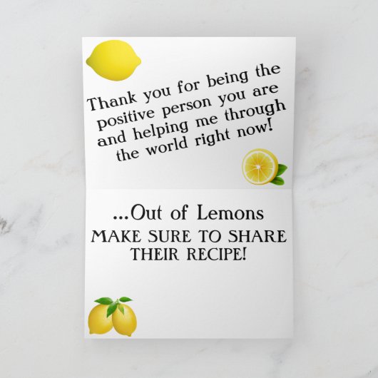 Carte de voeux pliée (Intérieur)