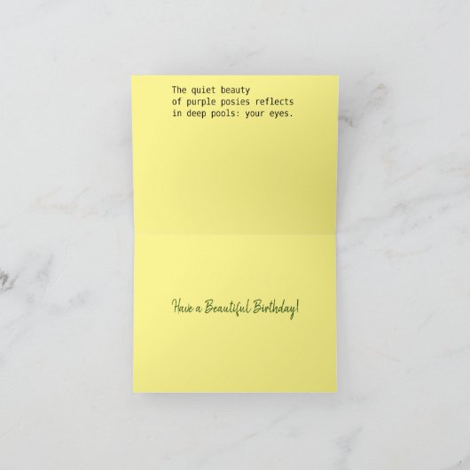 Carte de voeux pliée (Intérieur)