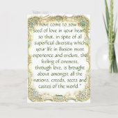 Carte de voeux pliée (Dos)