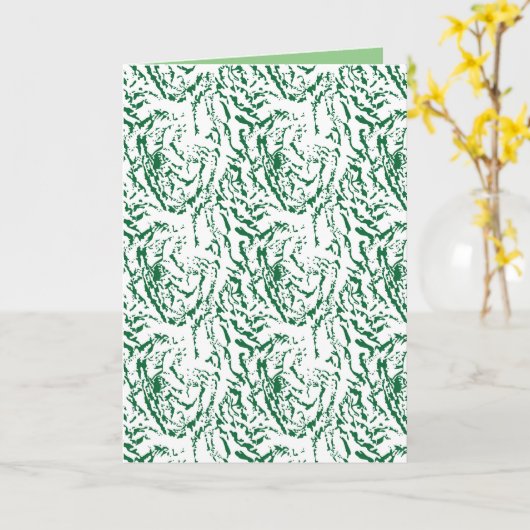 Carte de vœux pliée (Fleur jaune)