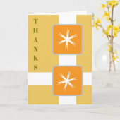 Carte de vœux pliée (Fleur jaune)