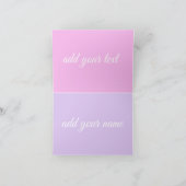 Carte de voeux pliée (Intérieur)