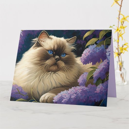 Carte de voeux pliée (Fleur jaune)