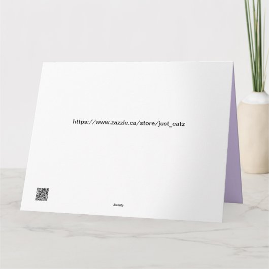 Carte de voeux pliée (Dos)