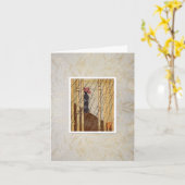 Carte de voeux pliée (Fleur jaune)