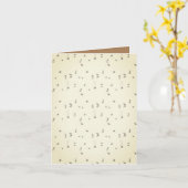 Carte de voeux pliée (Fleur jaune)