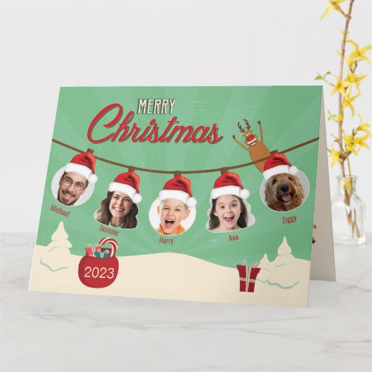 Carte de vœux pliée (Fleur jaune)