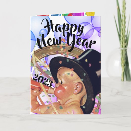 Carte de vœux pliée (Devant)