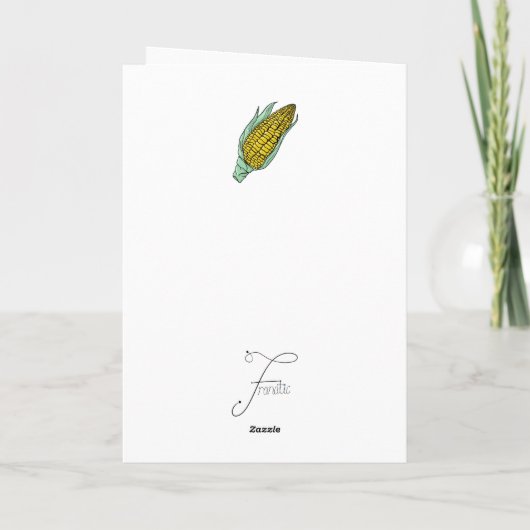 Carte de vœux pliée (Dos)