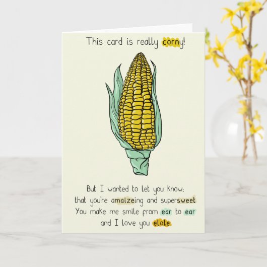 Carte de vœux pliée (Fleur jaune)