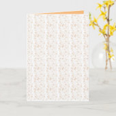 Carte de voeux pliée (Fleur jaune)