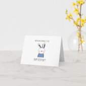Carte de voeux pliée (Fleur jaune)