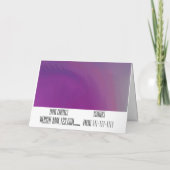 Carte de voeux pliée (Dos)