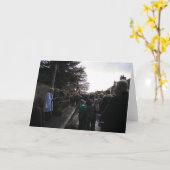 Carte de voeux pliée (Fleur jaune)