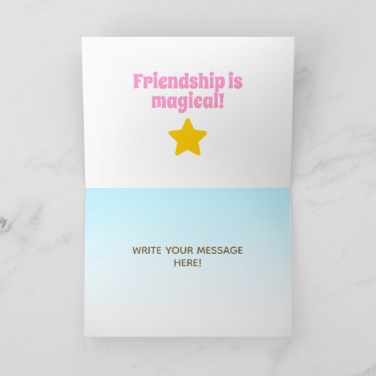 Carte de voeux pliée (Intérieur)