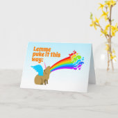 Carte de voeux pliée (Fleur jaune)