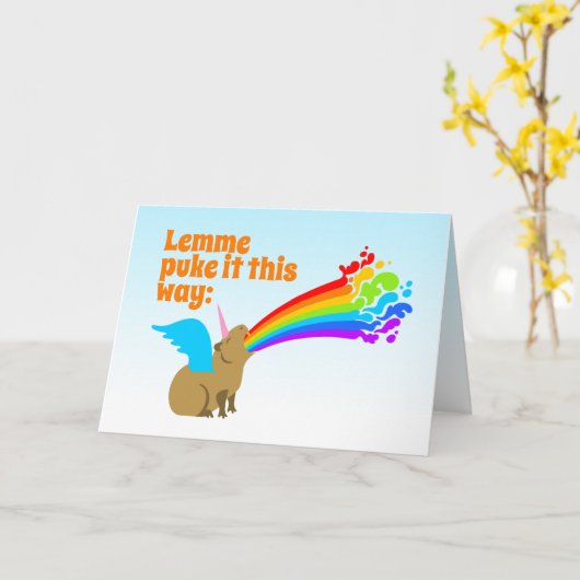 Carte de voeux pliée (Fleur jaune)