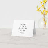 Carte de voeux pliée 4 x 5,5 pouces (Fleur jaune)